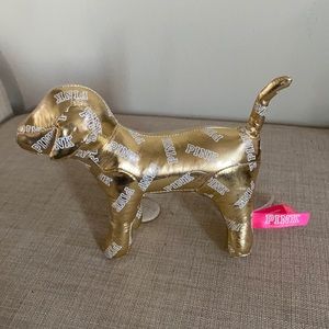 Pink by Victoria’s Secret Gold Plush Dog